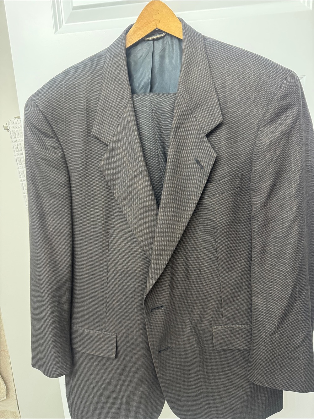 Christian Dior Monsieur Men's Dark Brown Textured Suit *Vintage*